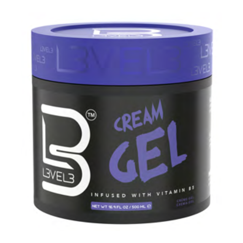 Cream Hair Gel 500Ml - Gel Para Cabello - L3VEL3   Ref: 100602