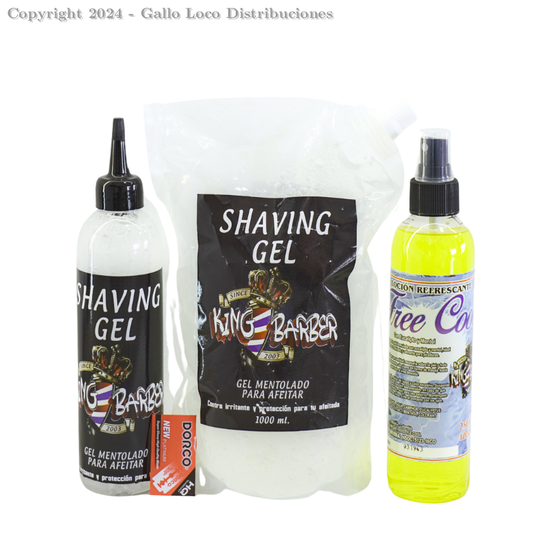 Kit Shaving Gel Combo X 3 - Bolsa, Freecool Ref: Free104