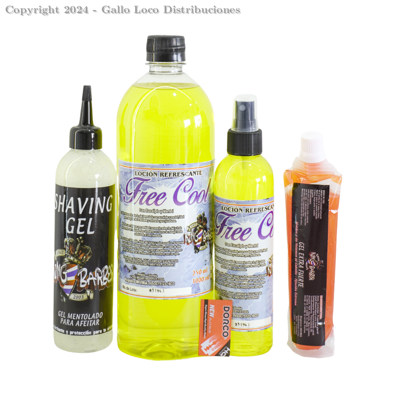 Kit Locion Refrescante Combo X 4, Amarillo, Freecool Ref: Free101