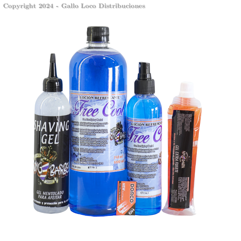 Kit Locion Refrescante Combo X 4, Azul, Freecool Ref: Free100