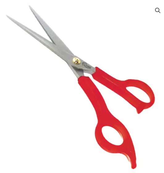 Tijera De Corte 5 75\" Microdentada Anillos Rojos Turbox Ref: Nt713 Red\"