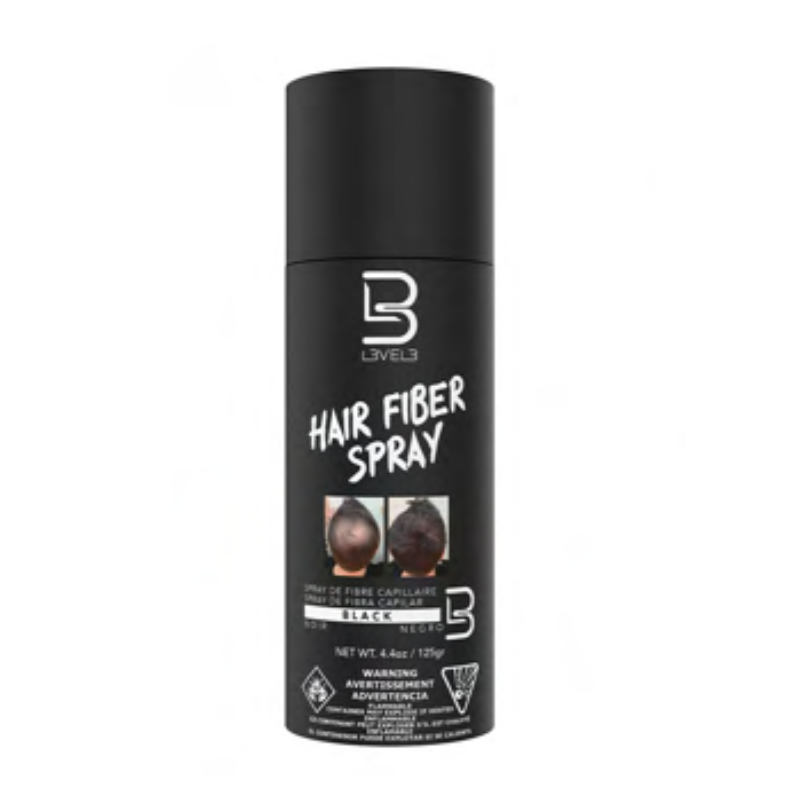 Black Hair Fiber Spray - Fibra Para Cabello Spray - L3VEL3  Ref: Hck010-2