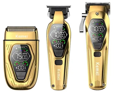 Combo Clipper + Trimmer + Shaver Profesional Kemei Ref: Km-8551