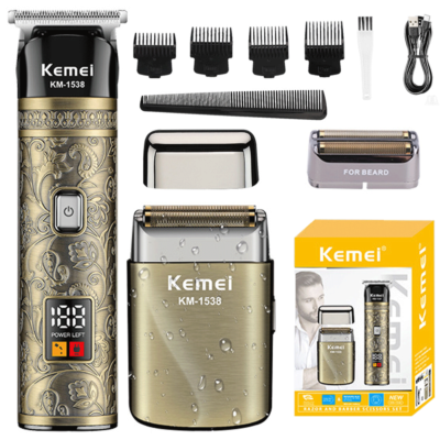 KM-1538 Patillera Y Shaver Con Rejilla De Repuesto