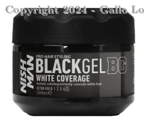 Hair Styling Black Gel 300 Ml Nishman Ref: B1513