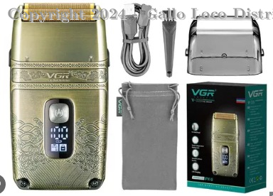 Shaver - Maquina De Afeitar Recargable - 3 Cuchillas - Gold Vgr Ref: V-335