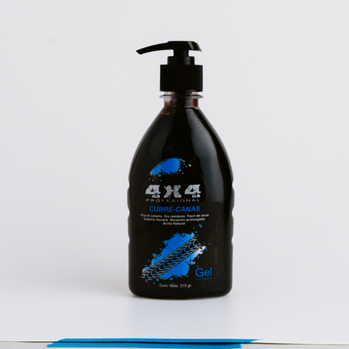 Gel Cubrecanas Negro 4X4 Profesional 315g