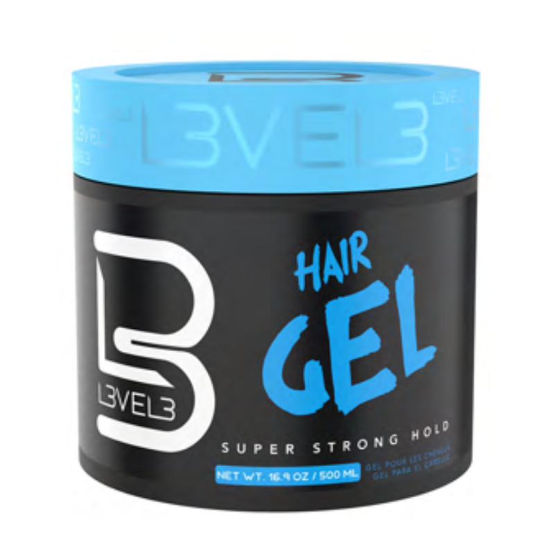 Super Strong Hair Gel 500Ml - Gel Para Cabello - L3VEL3   Ref: 100502