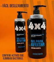Shaving Gel 4x4 Profesional Menta 1kg