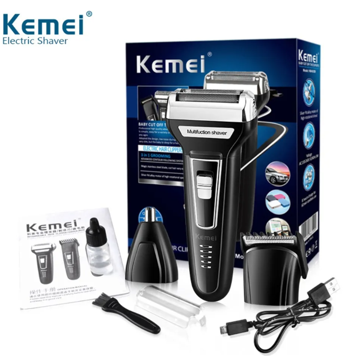 3 In 1 Hair Clipper Kemei Ref: Km-6559