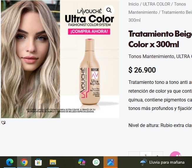 Tratamiento Beige Sachet X 30 Gr Lavouche Ref: Tbeiges