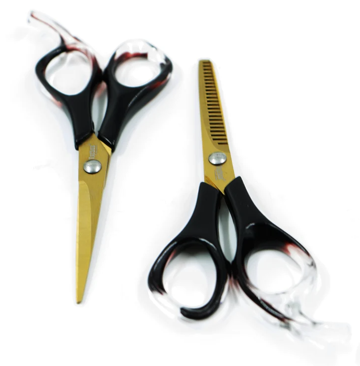 Tijeras Profesional Set X 2 En Acero Inoxidable 5.5\" Ref: Nt-Sahara\"