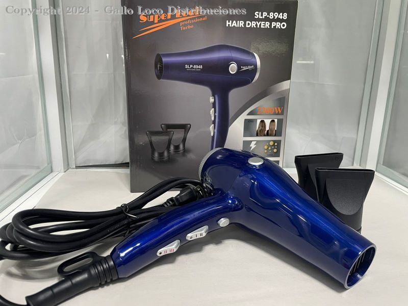 Secador Profesional 2400 Watts Azul - Super Look Ref: Slp-8946