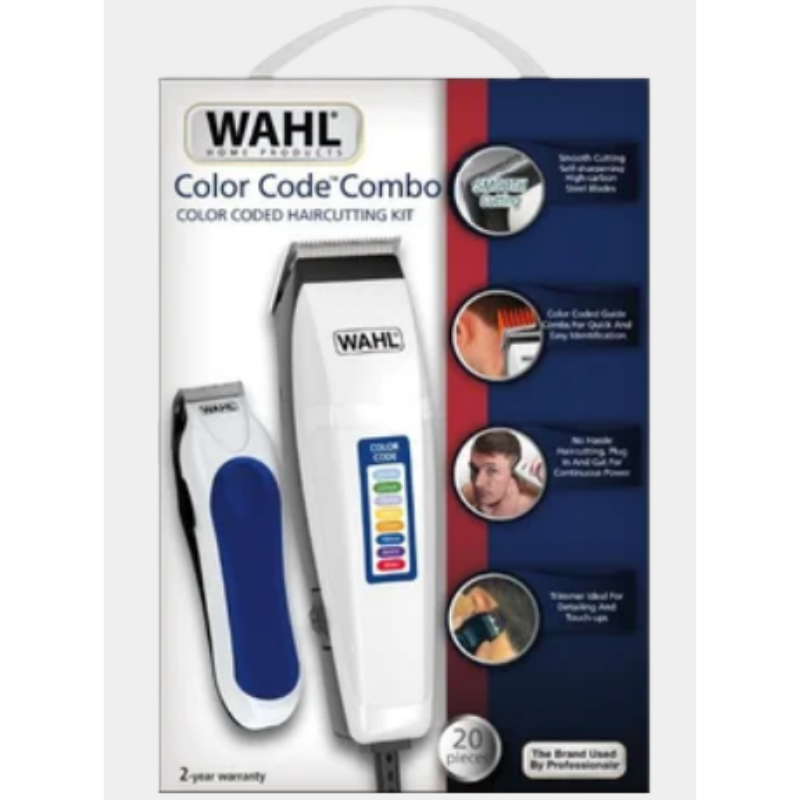 Combo Cortadora De Cabello Y Detalladora Color Cut 20 Pzas Wahl Ref: 9314-1708