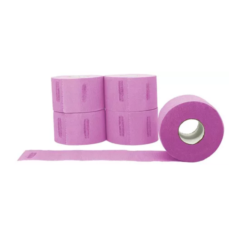 Cuellero Rosado - 5 Rolls (100Each) Neck Paper Pink - L3VEL3   Ref: R029P