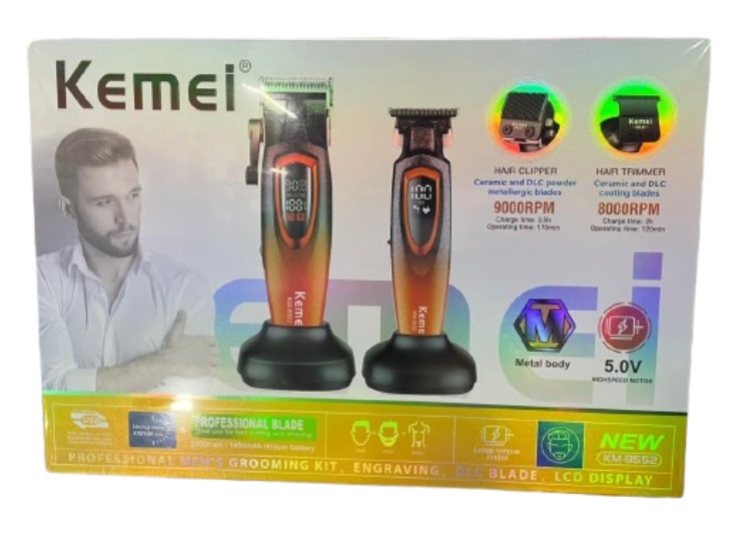 Combo Clipper Y Trimmer Kemei Ref: K-8552