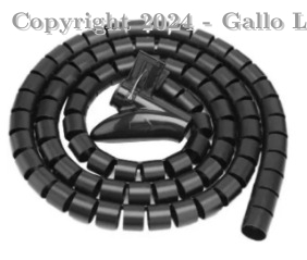 Espiral Maquina Negro Ref: Pb-1059D
