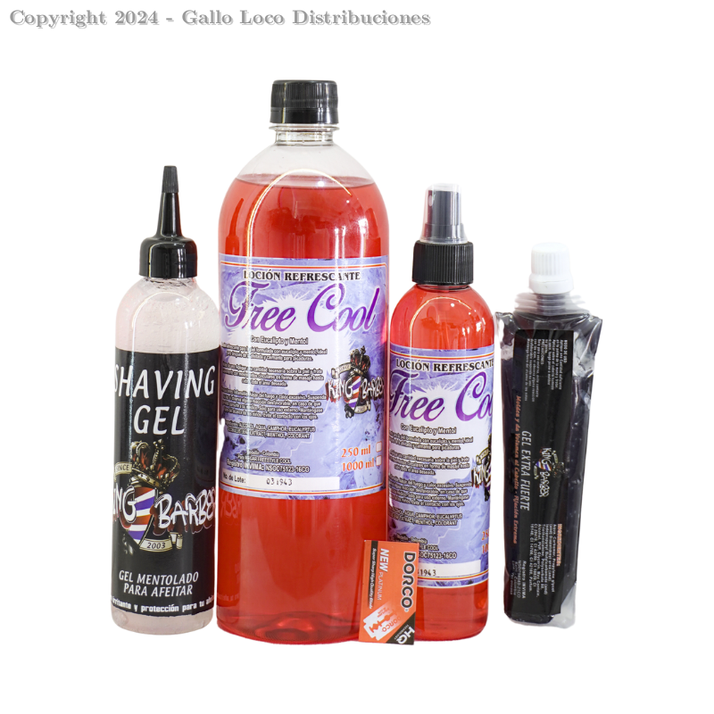 Kit Locion Refrescante Combo X 4, Rojo, Freecool Ref: Free102