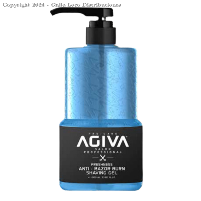 Agiva Shaving Gel Azul 1000Ml Ref: Agv107