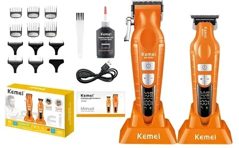 Combo Clipper + Trimmer Profesional Kemei Ref: Km-8543