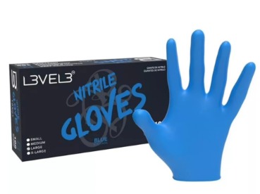 Guantes Profesionales Azul - Nitrilo Red - 100 Unidades - L3VEL3 11200