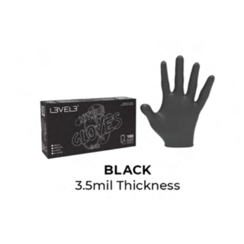 Guantes Profesionales Plateados - Nitrilo X 100 Unidades - L3VEL3   Ref: 517