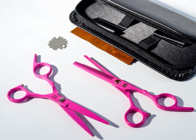 Kit Tijeras X 2 Und Fluorecente Rosado Ref: Pb-1039