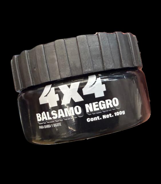 Tinte Gel Bálsamo negro Barba 4x4 Profesional 100g