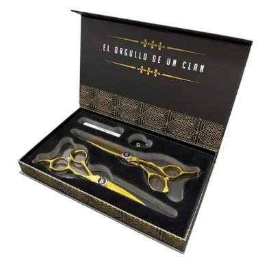 Set tijeras THE GANG HIKARI TG027 (6\") Doradas Acero 440C 