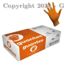 Caja De Guantes Nitrilo Sempro Naranja Ref: Pb-123