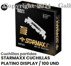Razor Partida Starmaxx Caja X 100 Ref: B748